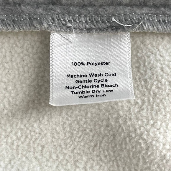 Talbot’s Women’s  Gray Pea Coat Sz 1X Single Breasted Fleece Collared Pockets - Picture 9 of 10